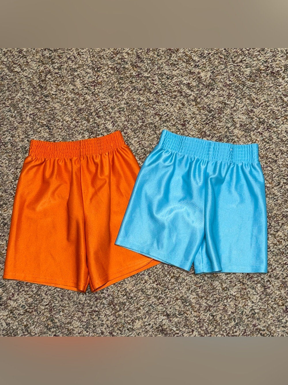 Boys girls size 2T shorts Garanimals Orange and Light Blue Kids Shorts Duo‎